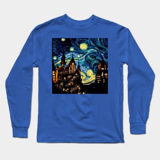 Starry Night Wizarding School Van Gogh Long Sleeve T-Shirt